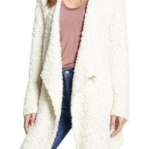 NWT 1. State Drape Front Poodle Cardigan Sweater